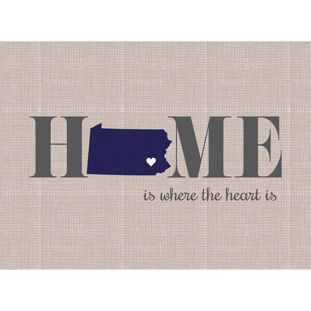 Home Is Pennsylvania Glass Cutting Board