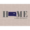 Home Is South Dakota Glass Cutting Board