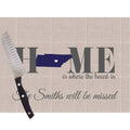 Home Is Tennesee Glass Cutting Board