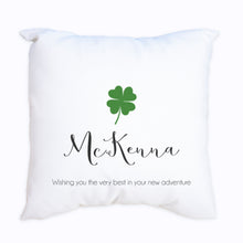 Personalized Lucky Clover Throw Pillowcase