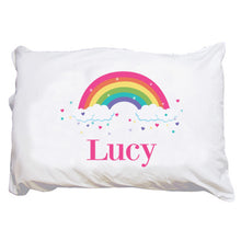 Personalized Pillowcase - Bright Rainbow