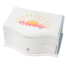 Personalized Princess Jewelry Box - Retro Sunburst