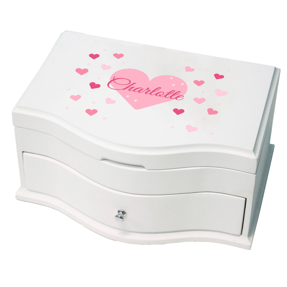 Personalized Princess Jewelry Box - Big Heart