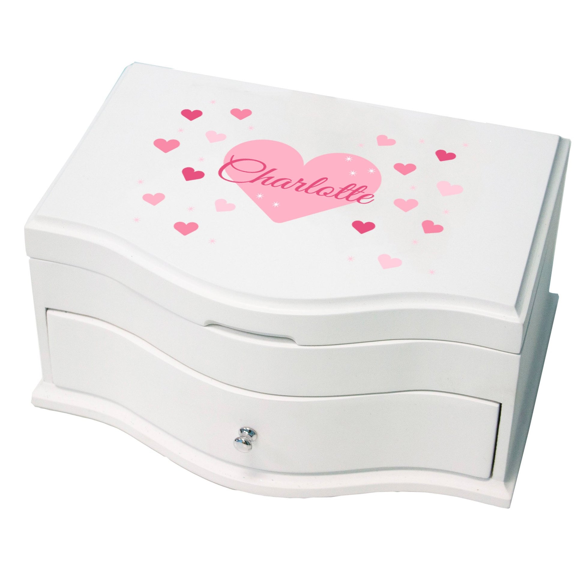 Personalized Princess Jewelry Box - Big Heart