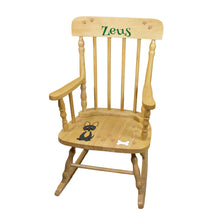 Natural Spindle Rocking Chair - Dog Breed