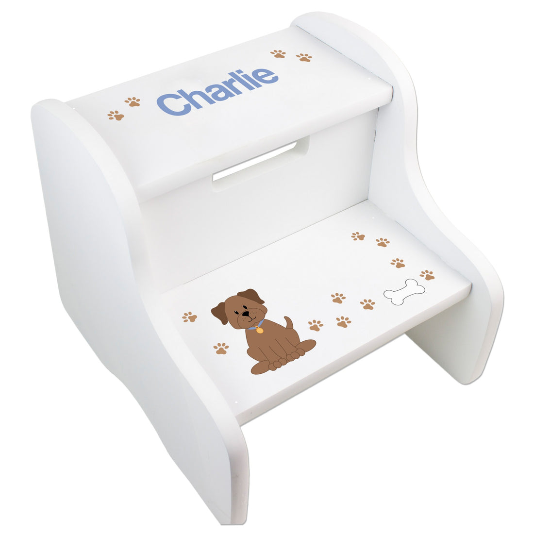 Personalized Two Step Stool – Interests 2.0 - alternate view