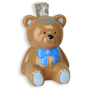 ceramic teddy bear bank