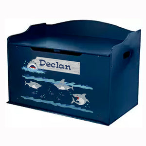 Kidkraft Blue Shark Toy Box Bench