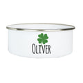 Personalized Bowl and Lid - Lucky Clover - MyBambino.com