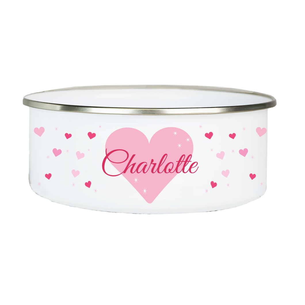 Personalized Bowl and Lid - Big Heart