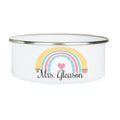 Personalized Bowl and Lid - Teacher Rainbow - MyBambino.com