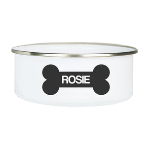 Personalized Dog Bone Bowl with Lid