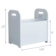 Personalized Lavender Elephant Book Caddy And Rack