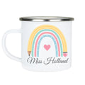 Personalized Enamel Camp Cup - Teacher Rainbow - MyBambino.com