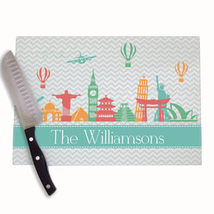 Personalized Adventure Going Away Cutting Board Gift