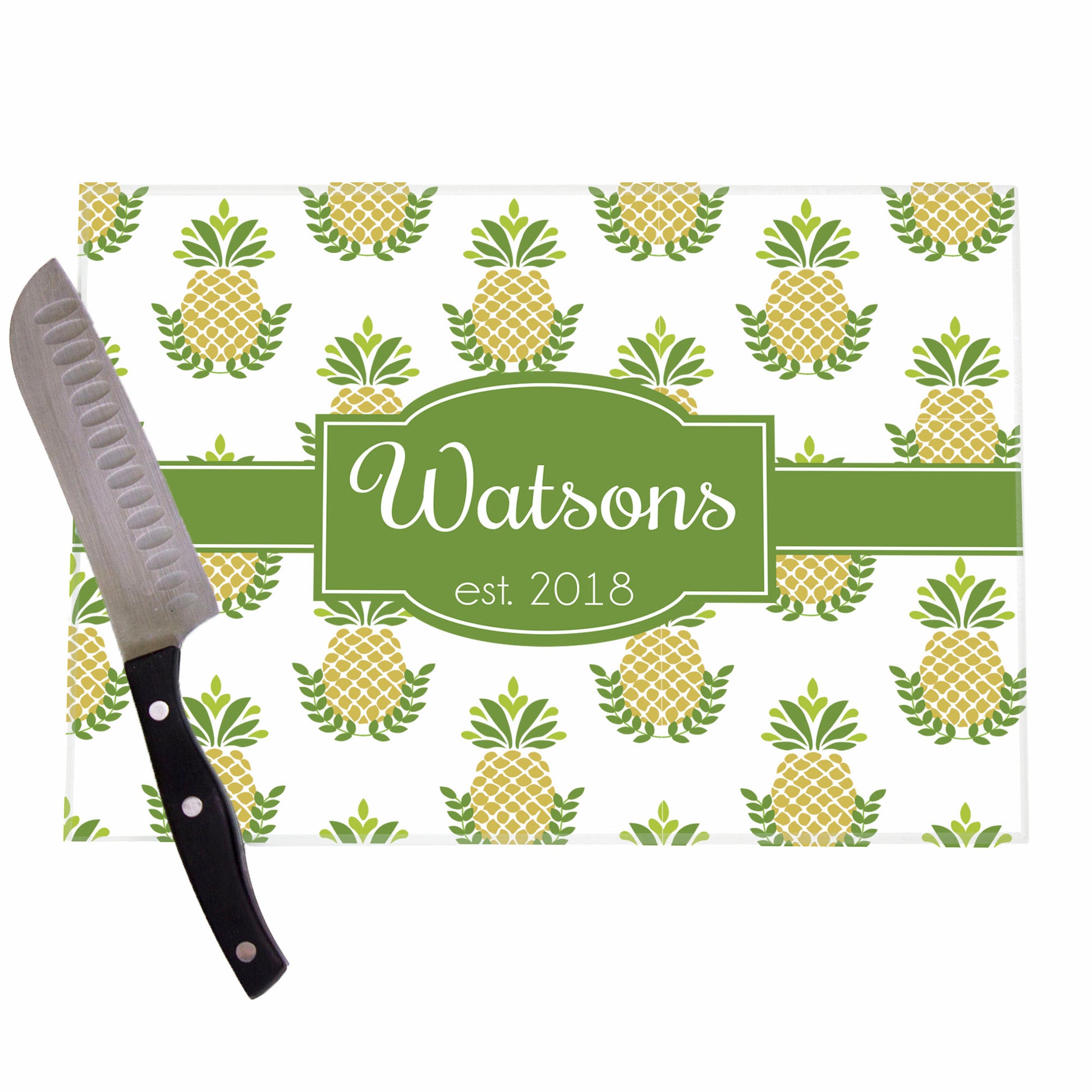 Personalized Pineapple Cutting Board