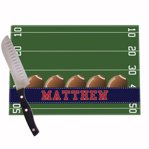 Football Field Personalized Cutting Board
