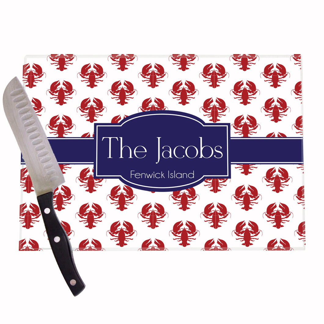 Personalized Lobster Cutting Board