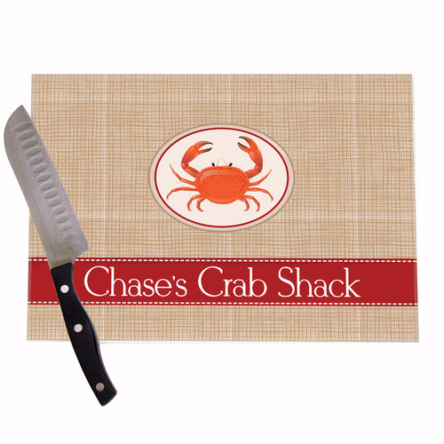 Red Crab Personalized Cutting Board