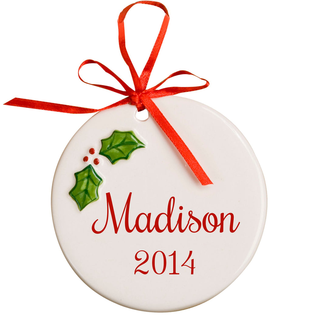 personalized Christmas ornaments
