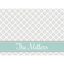 Gray Florettes Personalized Cutting Board