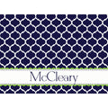 Navy Moroccan Personalized Cutting Board