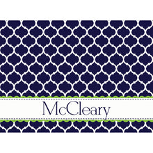 Navy Moroccan Personalized Cutting Board