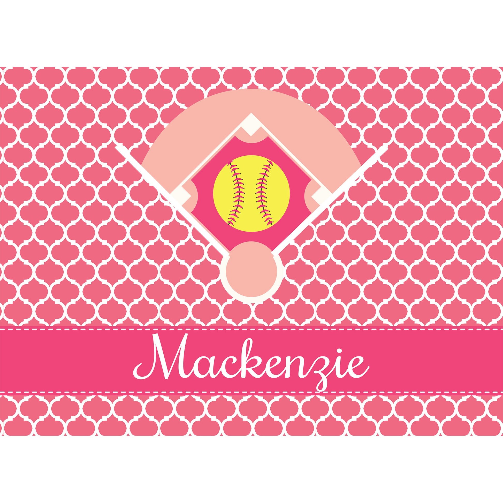 Softball Field Personalized Cutting Board