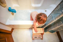 Personalized Natural Wood Two Step Stool - main