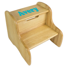 Wood Two Step Stool Name Only