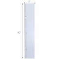 Personalized White Growth Chart With Rainbow Pastel Design