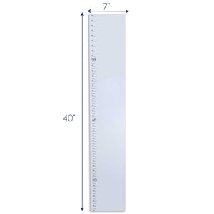 Personalized Transportation White Growth Chart