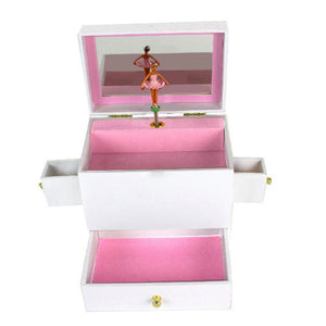 African American Ballerina Deluxe Musical  Jewelry Box
