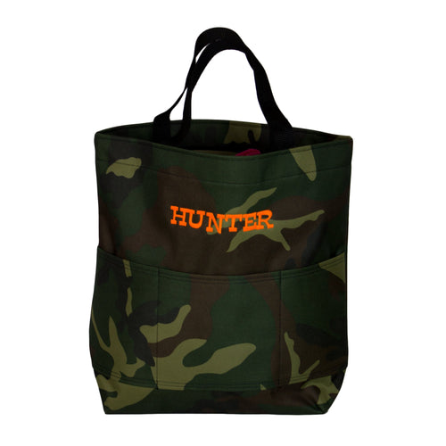 Embroidered Camouflage Tote