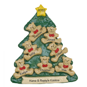 Personalized Ornament - Bear Tree