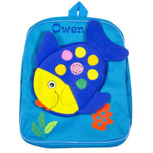Embroidered Fish Backpack Pal