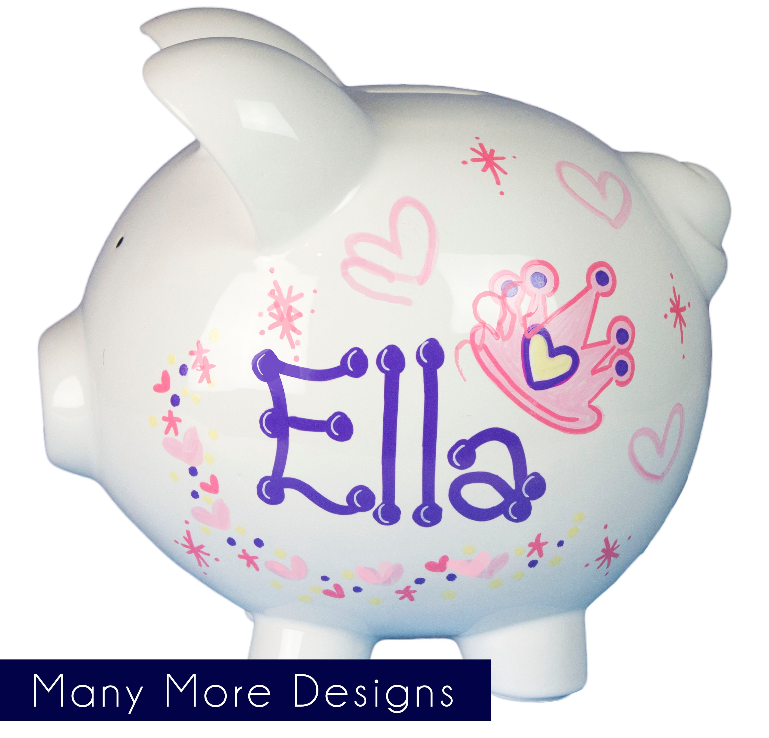 Piggy Bank Personalized Hand factory Painted Special Occasion Things I Love Birthday Gift Bank