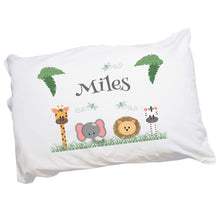 Personalized Safari Animals Pillowcase