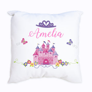 Personalized Princess Castle Throw Pillowcase
