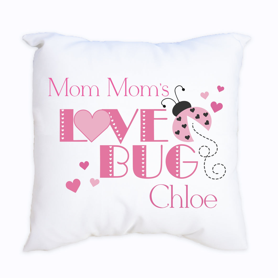 Personalized Love Bug Throw Pillowcase