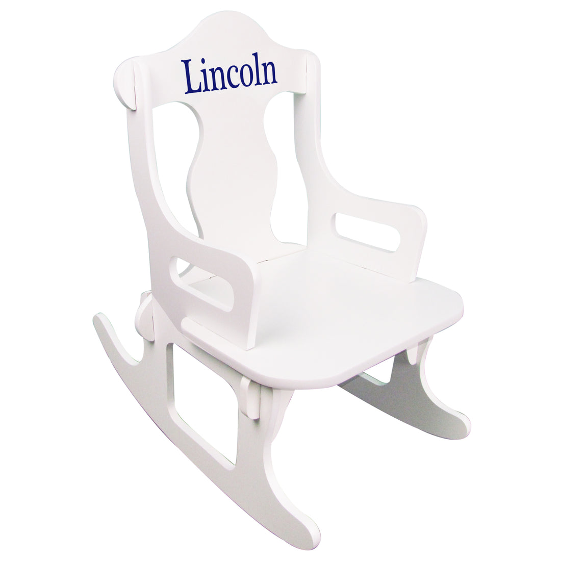 childs puzzle rocking chair with name