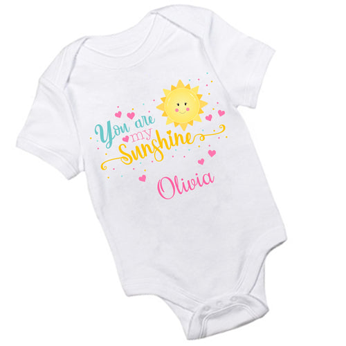 Personalized You are my Sunshine Onesie