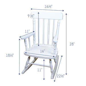 Gray Woodland White Personalized Wooden ,rocking chairs