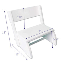 Personalized Blue Cats White Folding Stool