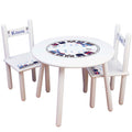 boys personalized train table and 2 chair set