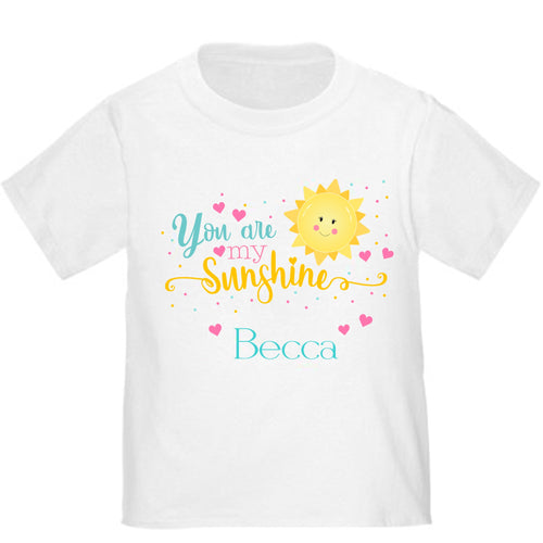 Personalized You are my Sunshine T-shirt
