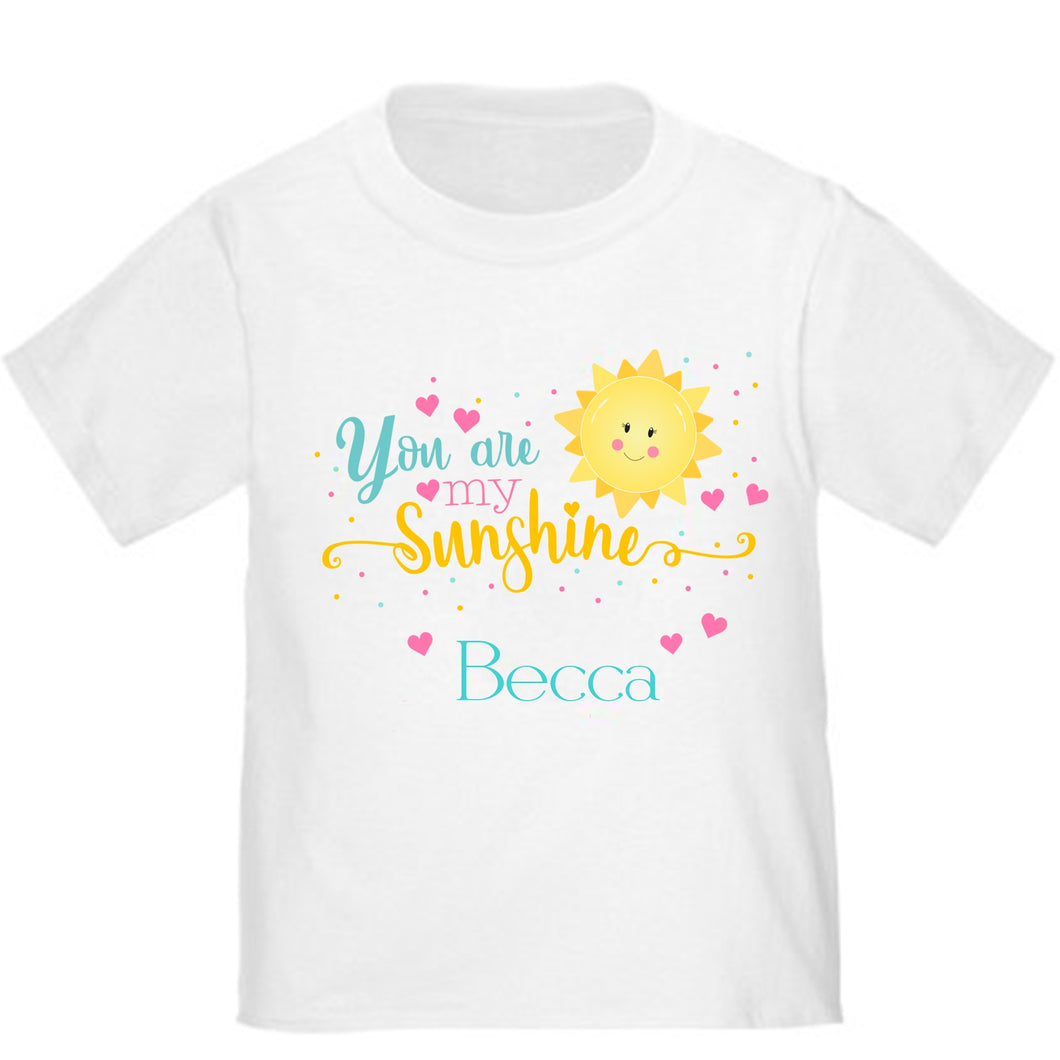 Personalized You are my Sunshine T-shirt