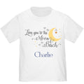Personalized Love you to the Moon and Back T-shirt - MyBambino.com