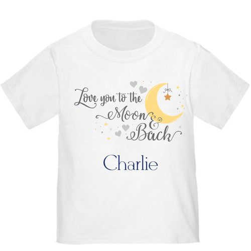 Personalized Love you to the Moon and Back T-shirt