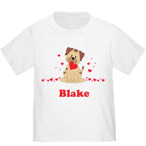 Personalized Puppy Love T-shirt